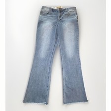 Democracy Ab-solution High-Rise Itty Bitty Bootcut Jeans Womans 14 33x31 Raw Hem