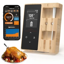 Smart Wireless Meat Thermometer with 2 Color-Coded Probes Digital Bluetooth