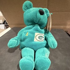 Salvino's Bammers 1997 Vintage Brett Favre 4 Packers NFL Plush Bear Case
