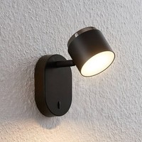Lindby Led Deckenlampe 'Marrie' (Modern) In Schwarz Aus Aluminium (1 Flammig, )