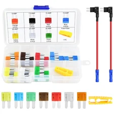 MuHize Micro2 Fuse Tap Kit - Upgrade 35 Pack with 5A to 30A Blade Fuses for C...