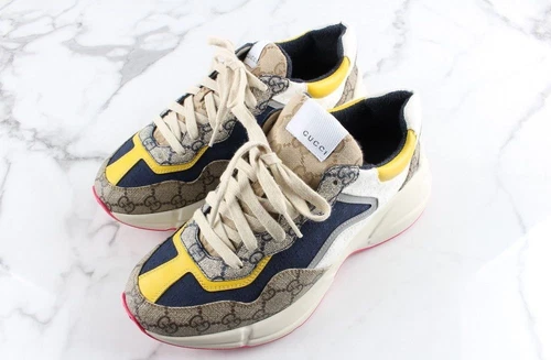 Baskets Gucci Rhyton GG logo Supreme semelle épaisse 6,5 71773793