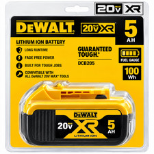 DeWalt 5ah Battery Pack DCB205 20v XR Li-Ion 5.0ah Battery Pack Genuine