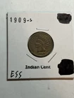1909 S INDIAN HEAD CENT SCARCE KEY DATE VF