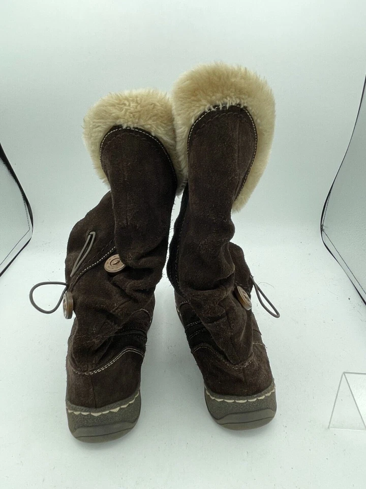 Bota de invierno Bare Traps Eventure para mujer talla 6,5 gamuza forrada de piel sintética cómoda Foto 3 de 4