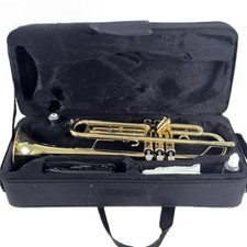 Trumpet Bb Flat Brass Gold-painted Musical Instrument MTR-101