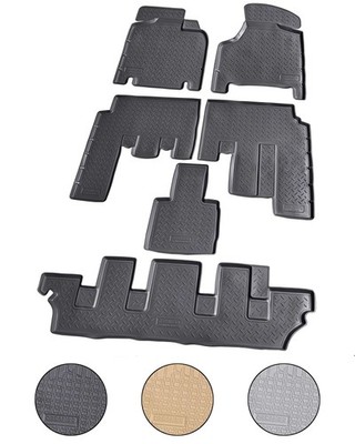 Gummi Fußmatten für CHRYSLER Voyager | GK GY RG | 7-Sitzer | BJ 2000-2007