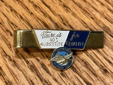 Vintage Pratt & Whitney Aircraft Dependable Engines Tie Bar/Clip