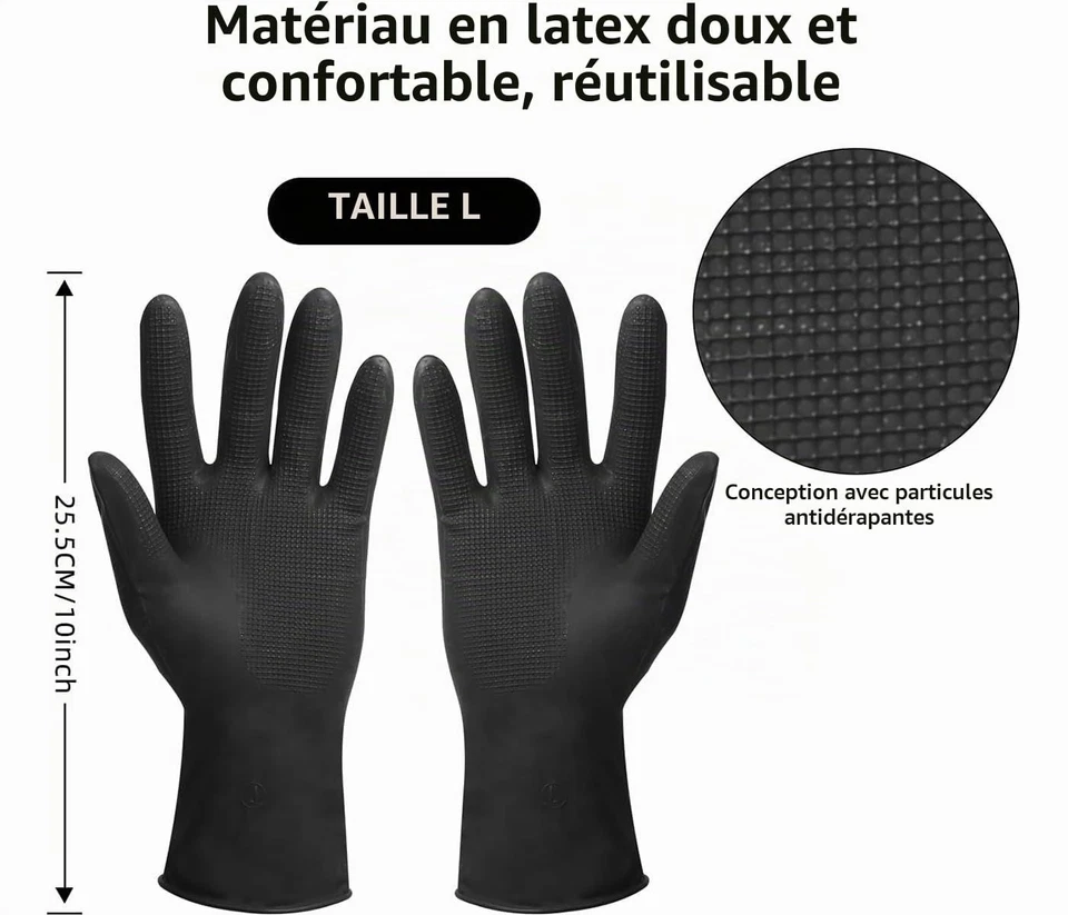 Kit coloration cheveux 6 pièces bol pinceaux pinces gants YiXuTag - Photo 3/4