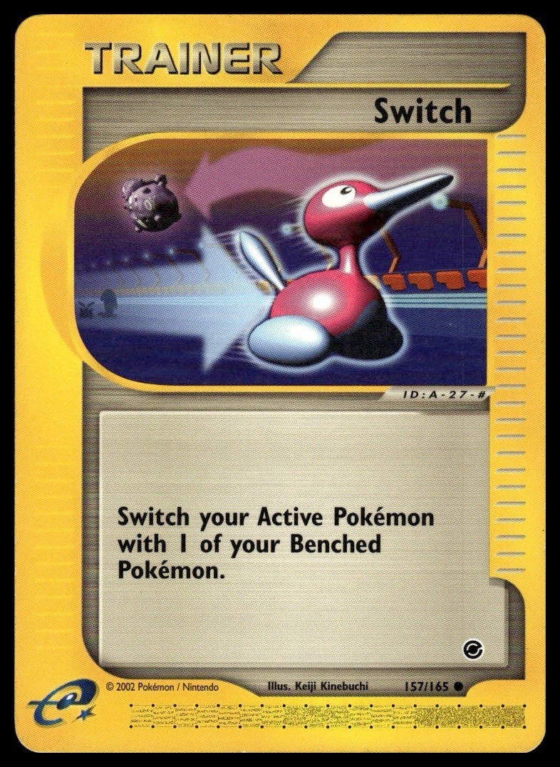 Switch Trainer 157/165 2002 GameFreak Pokemon Expedition Base Set TCG