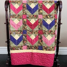 41  x41  New Cotton Patchwork Quilt. Wall Hanging Quilt.