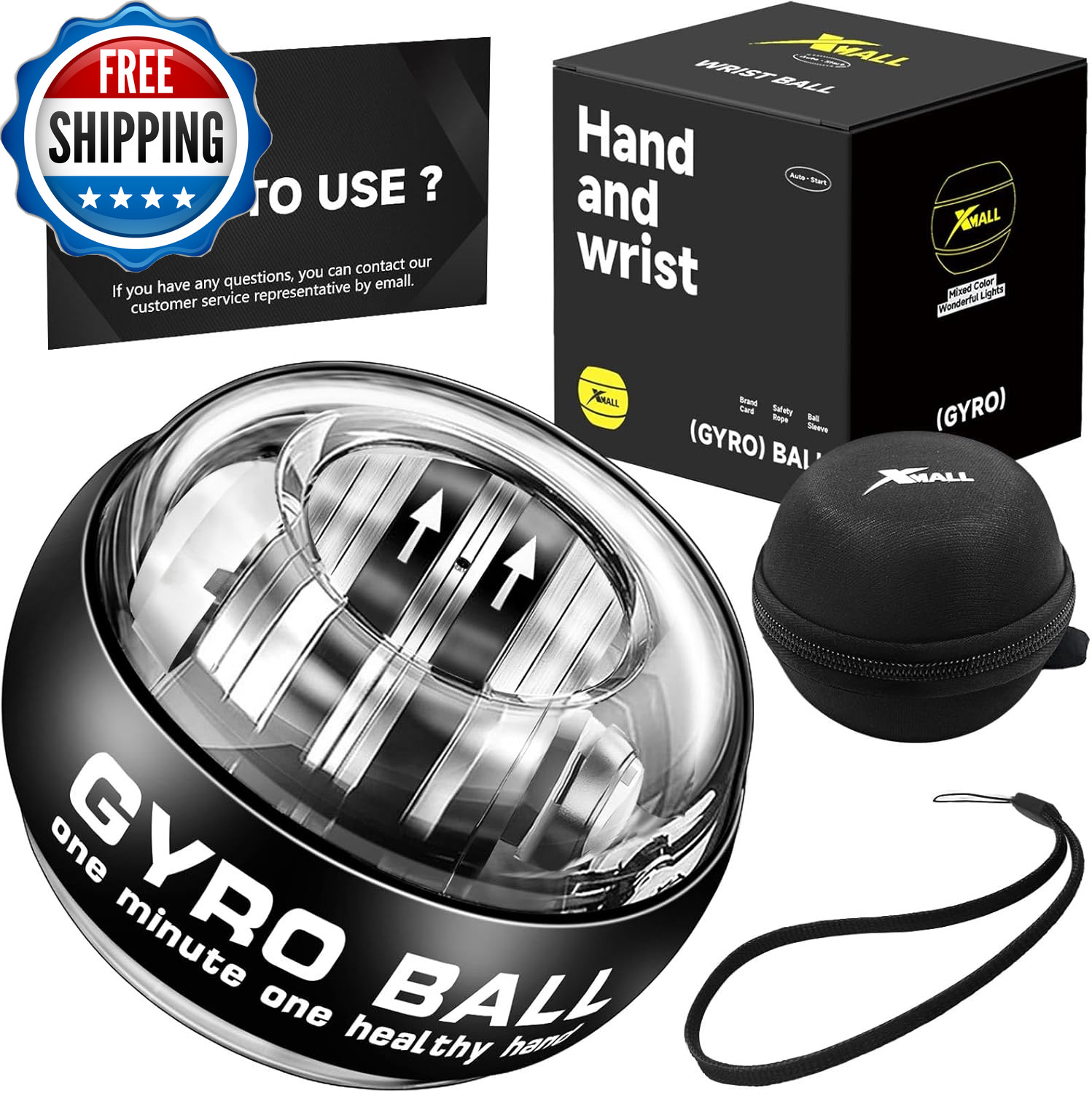 Torque Ball Hand Exerciser Grip Strength Trainer Forearm Strengthener...