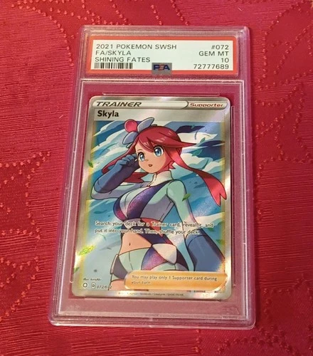 Skyla Full Art 72/72 GEM MINT PSA 10. Pokemon SWSH Shining Fates✨💎