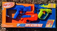 Nerf N Series Triple Action Pack   Toy Gun for Kids 8 with Accuracy, Speed -NEW
