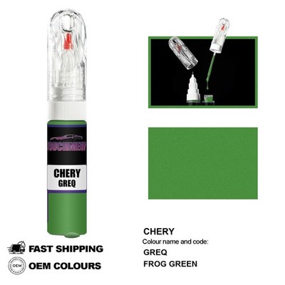 FÜR CHERY FROG GRÜN GREQ Ausbesserungs-Lackstift Pinsel Fix-Kit Kratzer Chip-Set