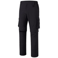 Men s Outdoor Quick Dry Convertible Pants Zipoff Water Resistant Lightweight Fis