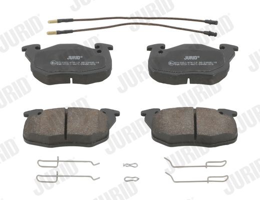 Jurid 571332J Bremsbelagsatz, Scheibenbremse FüR CitroËN Peugeot Renault-image