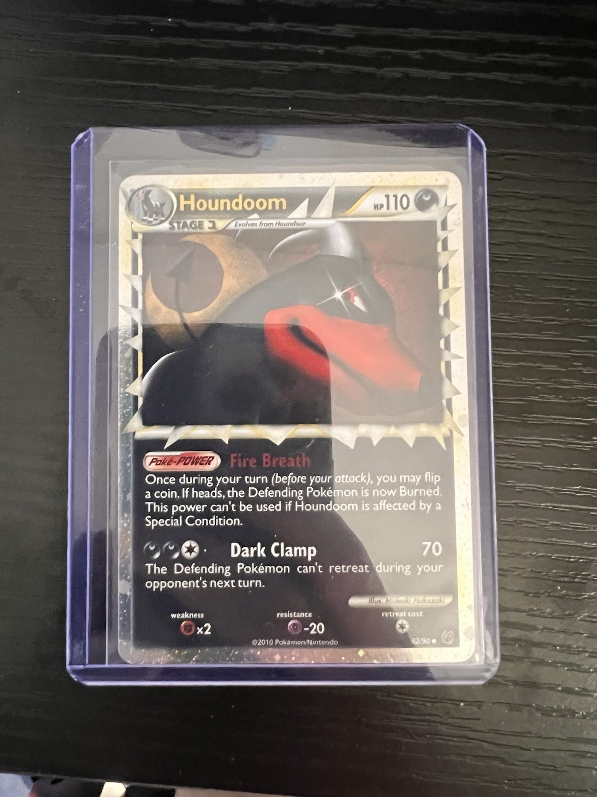 Pokemon HOUNDOOM 82/90 (Prime Ultra Rare) Undaunted 