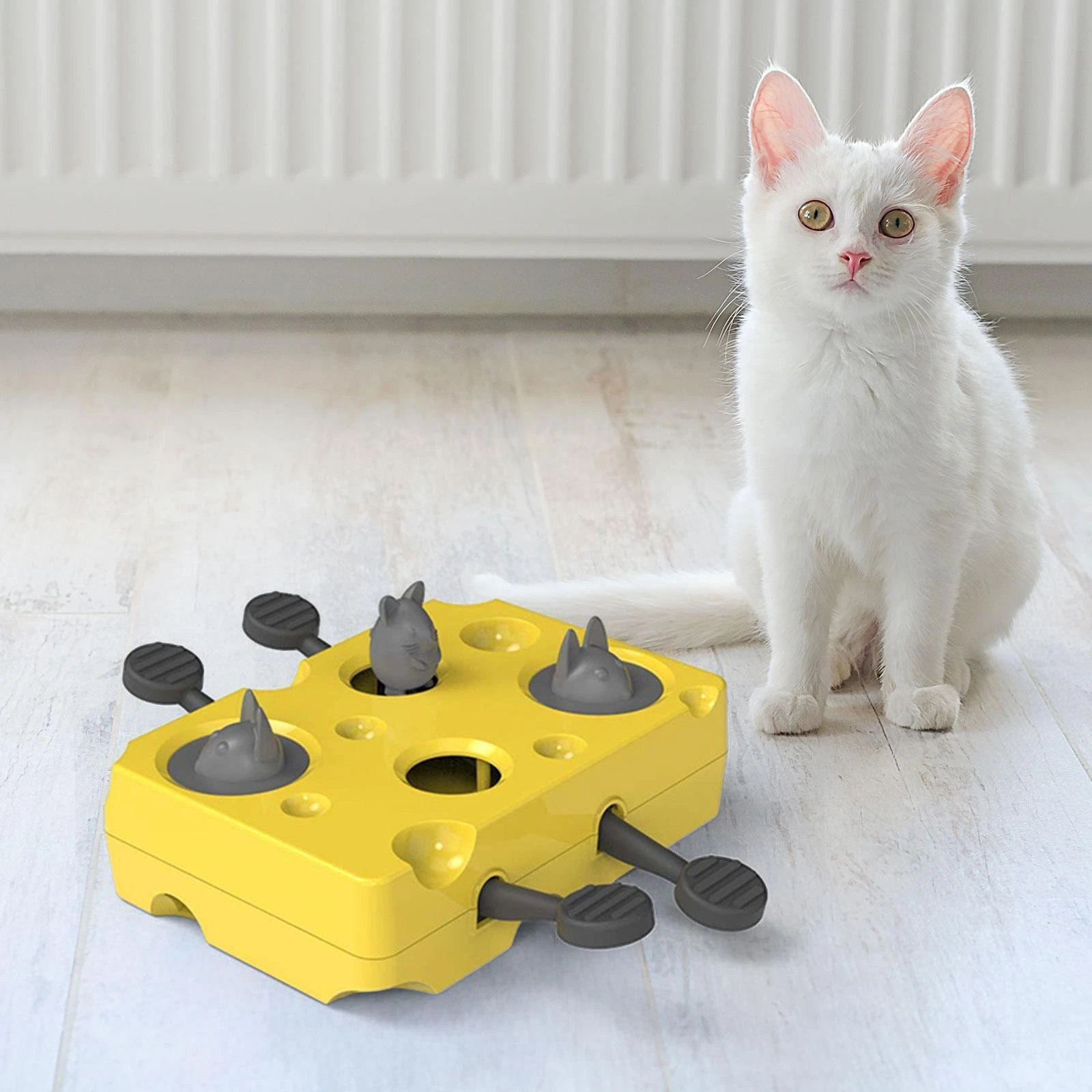 Interactive Treat Puzzle Cat Toy Funny Slow Feeding Play Treat Puzzle Feeder