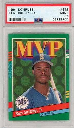 Ken Griffey Jr. 1991 Donruss MVP #392 PSA 9 Mint
