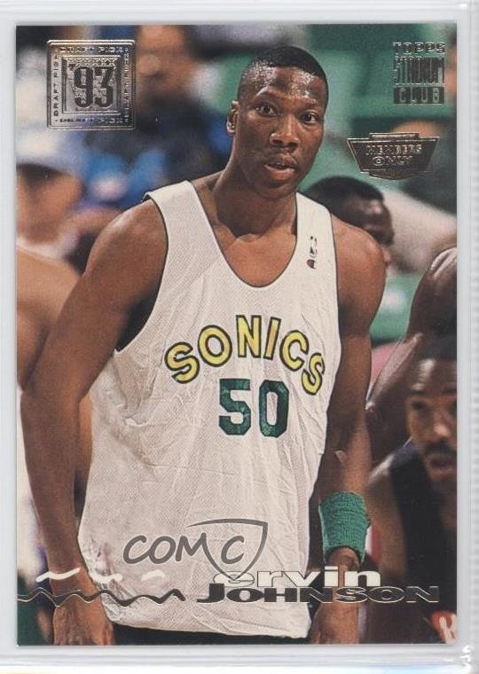 1993 Topps Stadium Club Draft Pick Members Only Ervin Johnson #36 Rookie RC 0b3