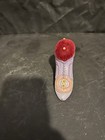 Shoe-Shaped Pin Cushion Plastic with Red Velvet Top, Decorative Flower Detail — photo 3