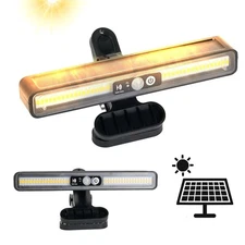 Solar Lights Outdoor Waterproof Tree Clip 36 LED Motion Sensor Wall Fence Light