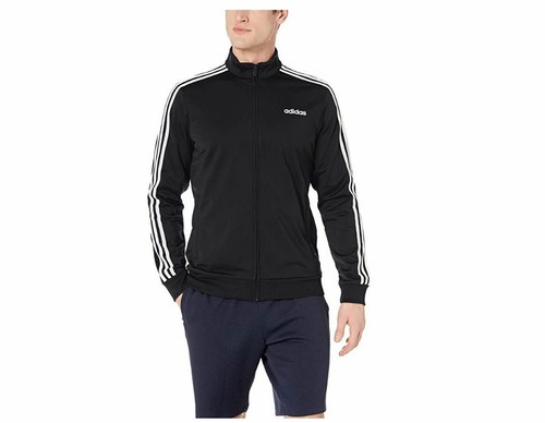 adidas Men\u0026#039;s Tricot Track \u0026#039;19, Black/White, Small Essentials  Three Stripe DQ3070 | eBay
