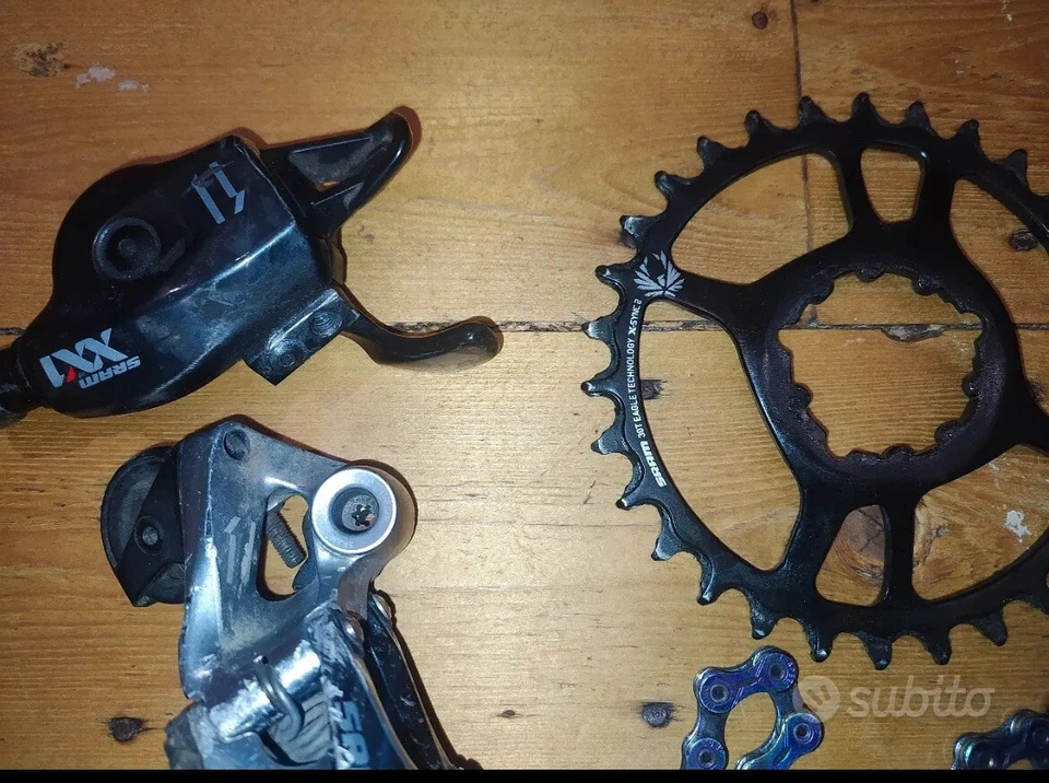 GRUPPO SRAM XX1 EAGLE 11 V. Velocità 1x11V Deragliatore Manettino Cassetta XD - Immagine 3 di 4