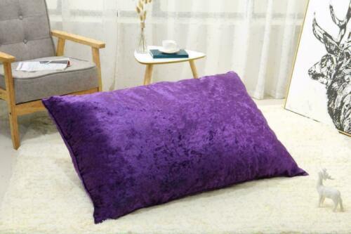 Large / X Large Rectangle Crushed Velvet Floor Seat Soft Cushion Dog Cat Pet Bed GU10845