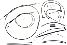 Magnum Designer Handlebar Control Cable Kit in Black Pearl for Sportster 487581
