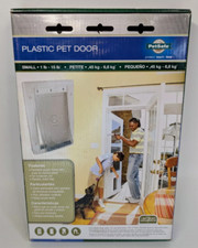 PetSafe Small Plastic Dog Pet Door Flap White Dog Cat Small 1-15 Lbs Paintable