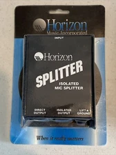 NIB Rapco Horizon MS-1 Isolated Mic Splitter W/ Ground Lift Switch Unopened NOS
