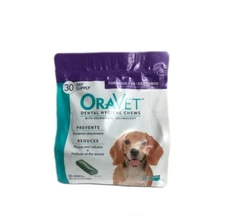 Oravet Dental Hygiene Chews Medium Dogs 25-50lbs 30ct By Merial 