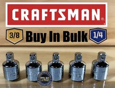 Bulk of 5 Wholesale Lot New Craftsman 3/8" Drive to 1/4" Socket Adapter 4256