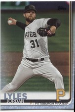 JORDAN LYLES  2019 Topps Update  FATHER'S DAY POWDER BLUE  #to/50 - PIRATES -
