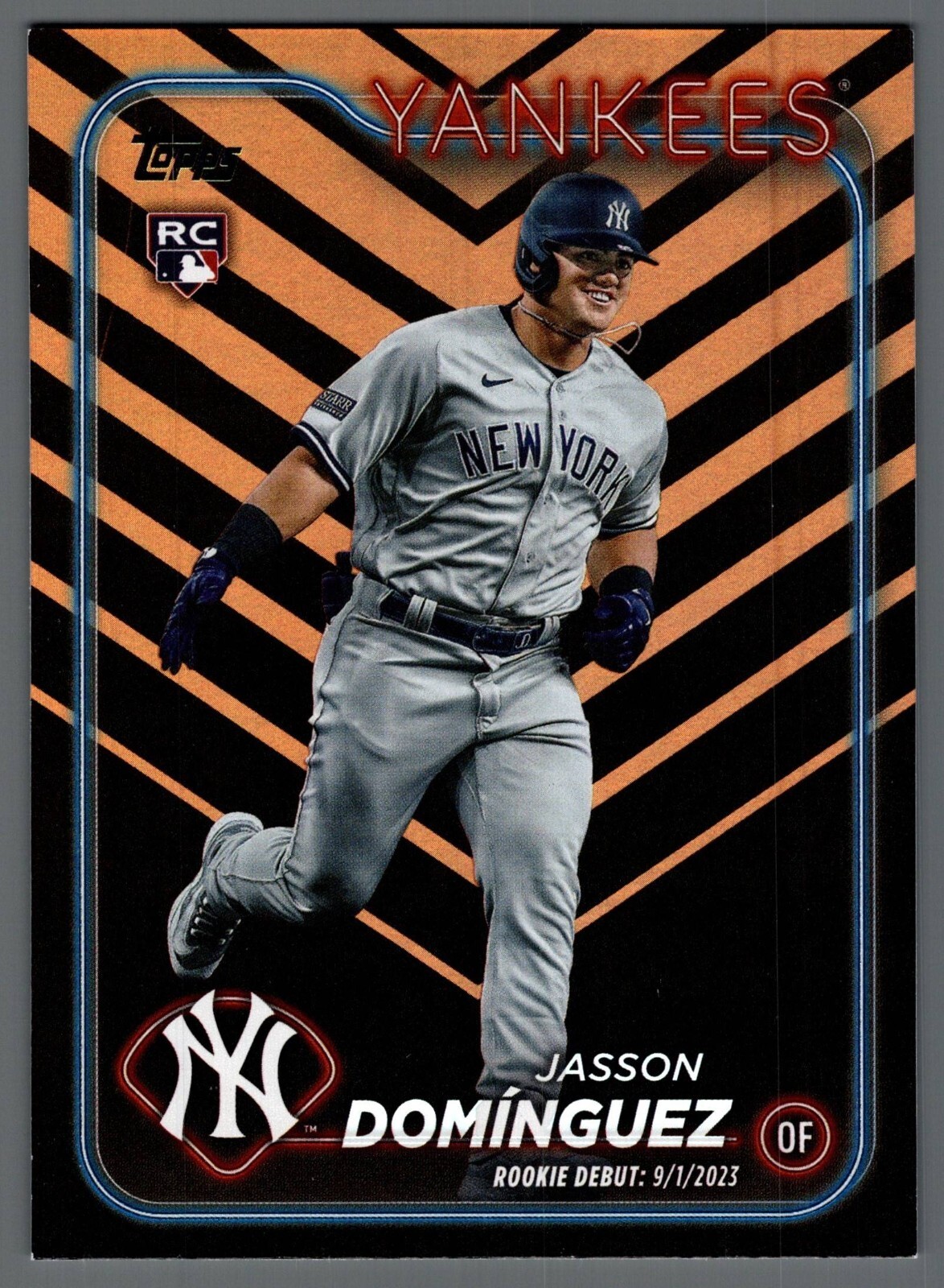 2024 Topps Update Halloween Orange and Black Foil #US175 Jasson Dominguez (2497)