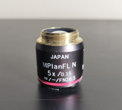 Olympus MPlanFL N 5x/0.15 ∞/-/FN26.5 Microscope Objective Olympus MPlanFL N 5x/0.15 ∞/-/FN26.5 Microscope Objective