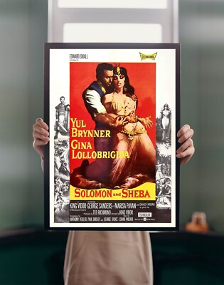Solomon and Sheba 1959 Movie POSTER PRINT A5A1 50s Vidor Film Cinema Wall Art