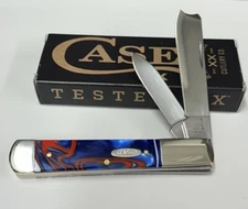 CASE Knife XX Razor 11226 Patriotic Kirinite Handle New in Box Authorized Dealer