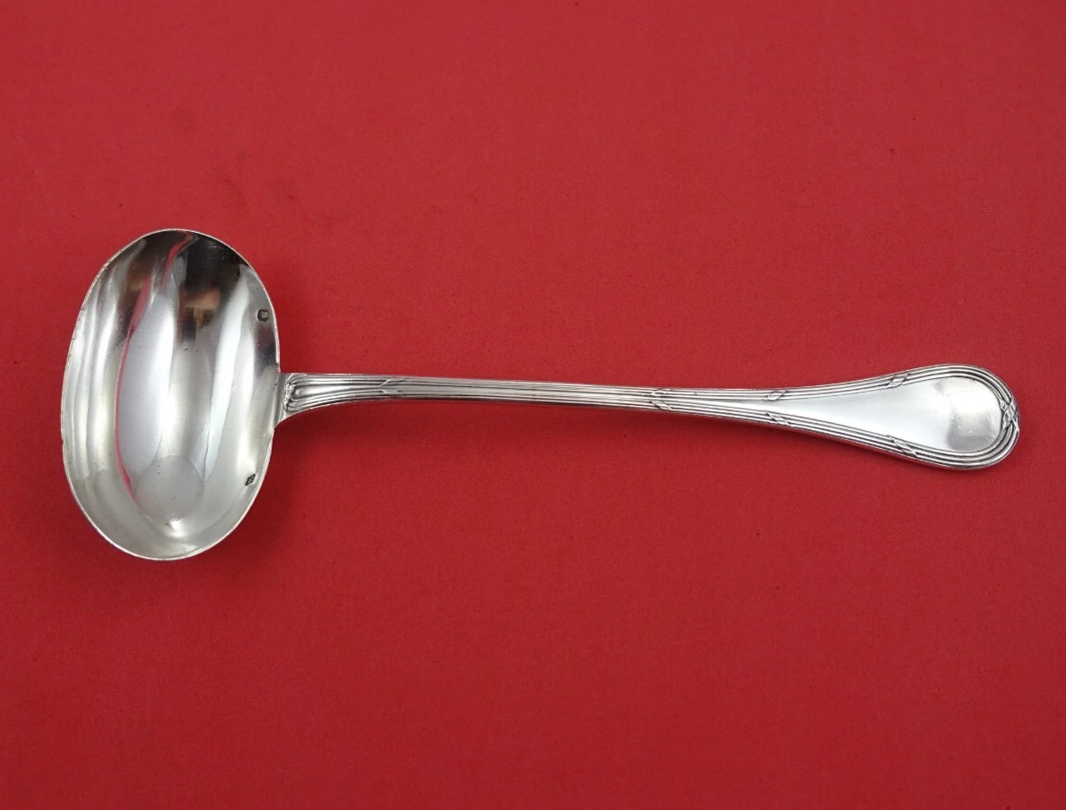 Bougainville by Puiforcat French Sterling Silver Gravy Ladle 8" Serving Heirloom