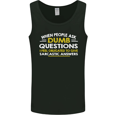 Dumb Frage Sarkastisch Antwort Lustiger Spruch Herren Tanktop