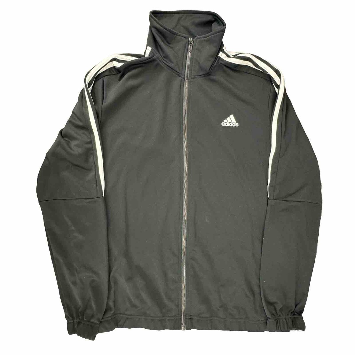 Adidas Womens Jacket Tiro Track Full Zip Three Stripes Black