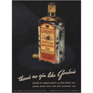 1951 Gordons Gin Theres No Gin Like Gordons Vintage Print Ad Ebay