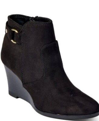 Maurices Rachel Wedge Black Booties sz (11)