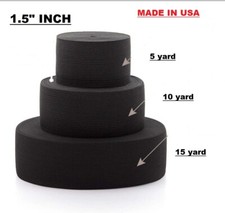 1,5 cala elastyczna taśma ciężka wysoka elastyczność (5,10, 15) jardów MADE IN USA 