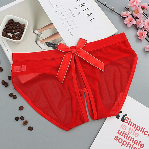 Women Sexy Open Crotch Panties Briefs Crotchless Lingeries Underwear Knickers - Picture 6 of 28