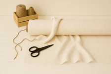 Seashell (Beige) Linen Blend Fabric by the Yard – Apparel, Décor & DIY Crafts