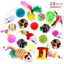 Kitten Toys Variety Pack-Pet Cat Toys Combination Set Cat Toy Funny Cat Stick Si