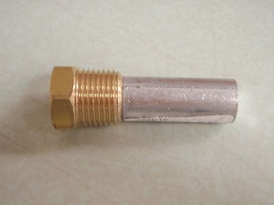 ANODE 194-CME1F SIZE 1/2''X1-1/4'' PLUG 3/8'' PIPE UNC 3/8'' PENCIL ZINC ENGINE BOAT